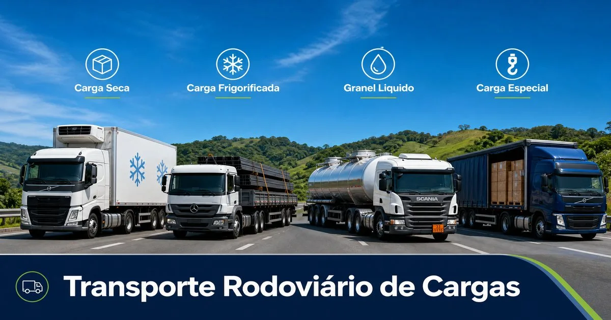 Tipos de Carga no Transporte Rodoviário: Guia Completo